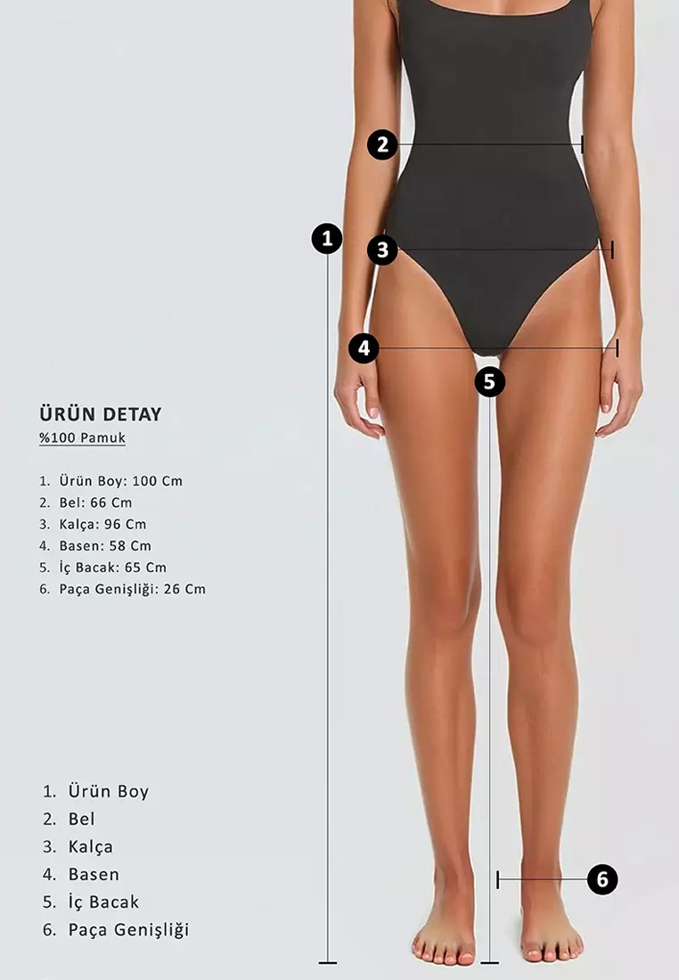 Women's Orange Double Pocket Elastic Waist Linen Wide Leg Pants Alc-X13768