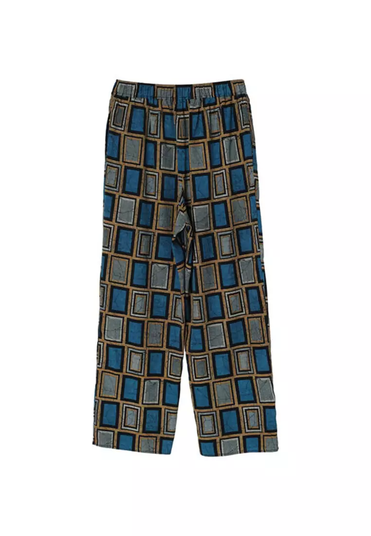 Green Parks - Uchida African Pattern Eazy Pants Blue