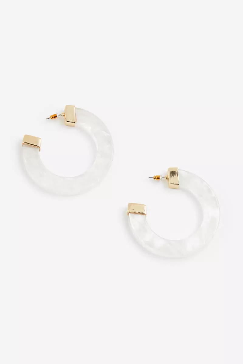 White resin clearance hoops