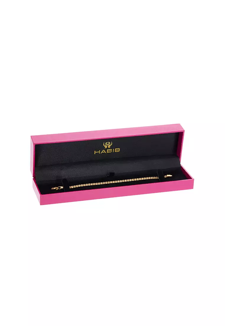 HABIB GRANITA | Oro Italia 916 Yellow Gold Bracelet GW51991125(3Y) (22K Gold)
