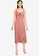 Abercrombie & Fitch pink Cinch Front Midi Dress 0E3AFAAB0A869CGS_3