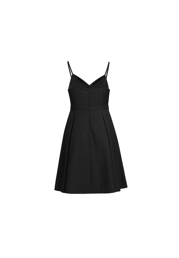 strapless open back dress Pierre Solid Pleated Long Dress