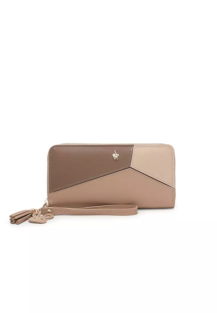 Women's Clutch Purse / Wallet (Dompet Wanita dengan Gelang) - Cokelat