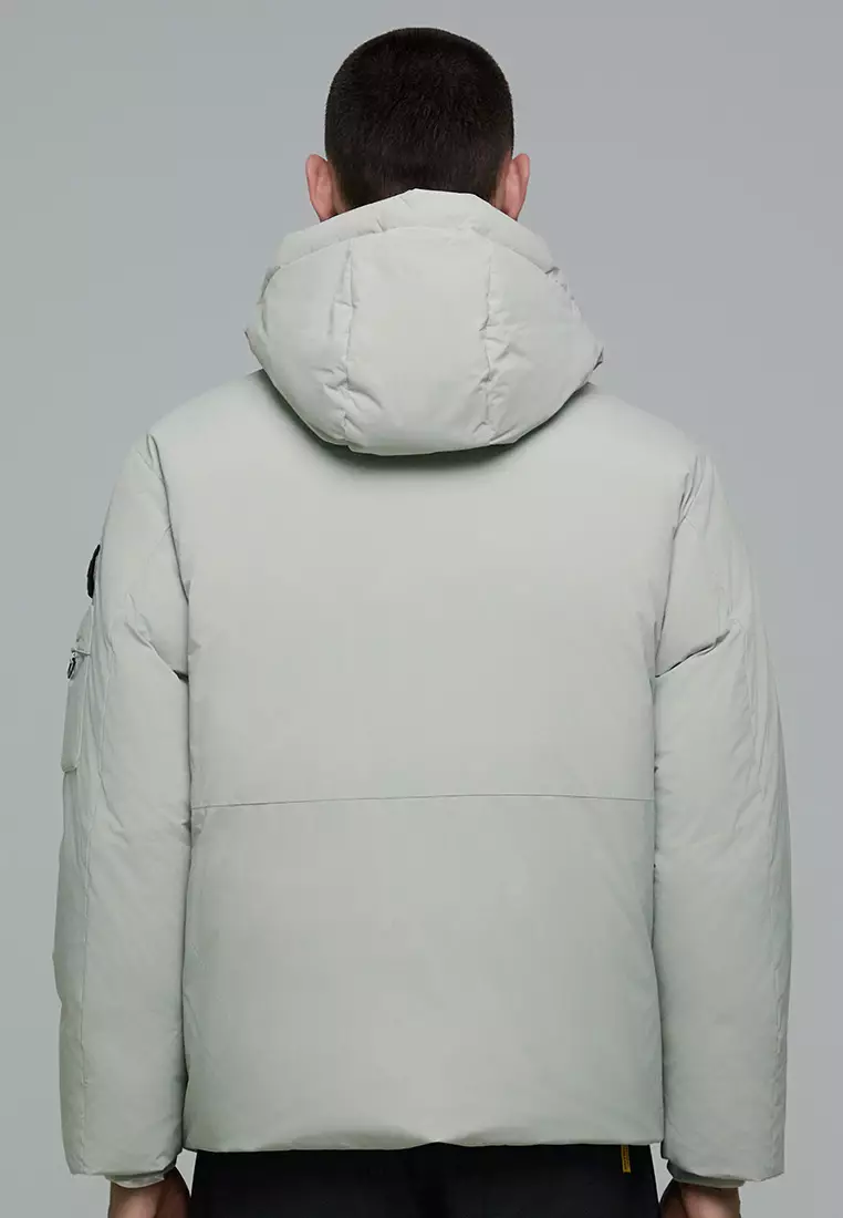 男女同款STELLER無格紋羽絨外套