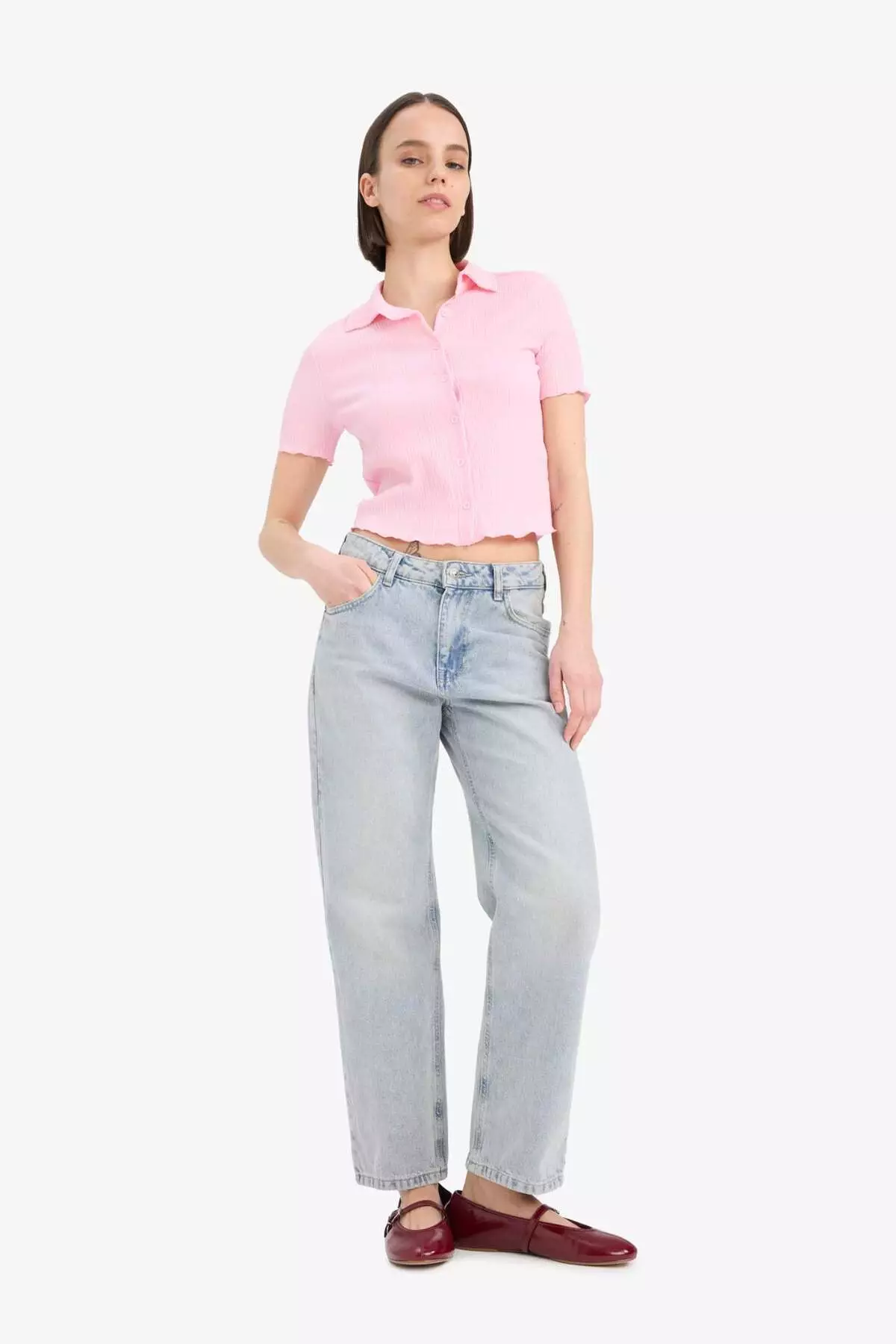 Cool Fitted Wrap Short Sleeve Shirt D4520Ax25Sm