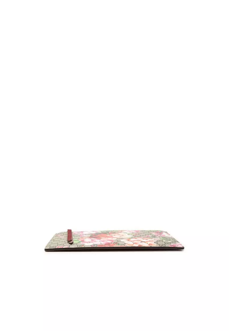 Pre-Loved Gucci Gg Supreme Blooms Clutch