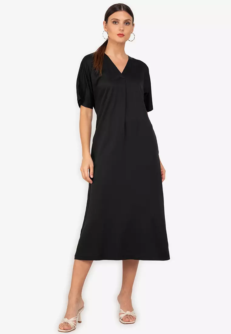 Batwing midi online dress