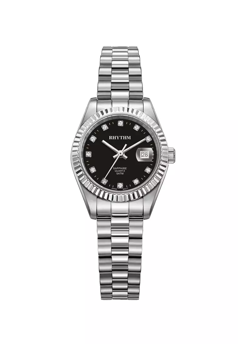 Jual RHYTHM Rhythm RQ1610S02 Jam Tangan Wanita Stainless Steel Original ...