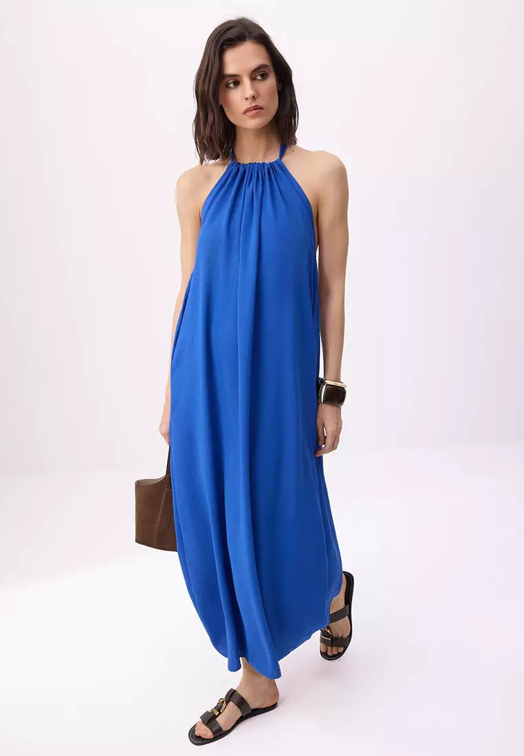 Cobalt Relaxed Fit Maxi Woven Dress Twoss26El329