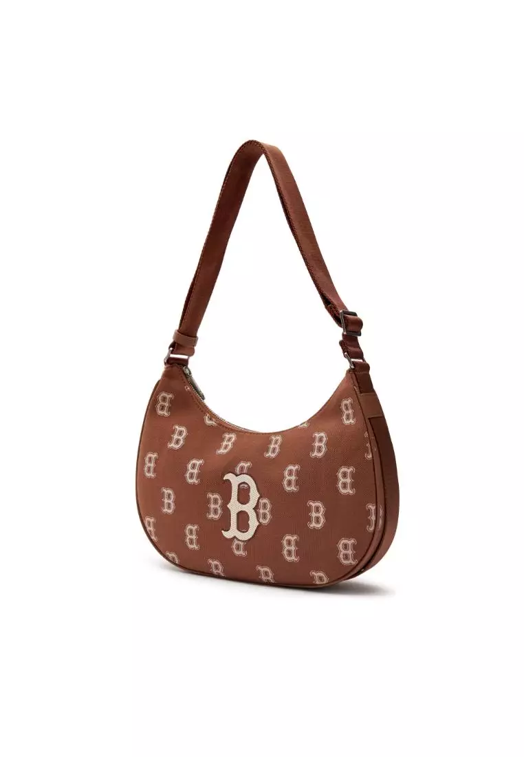 BIG CLASSIC MONOGRAM JACQUARD L-HOBO BAG BOSTON RED SOX