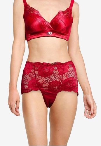 Impression red Maxi Lace Panties 0BA5CUS62AD815GS_1