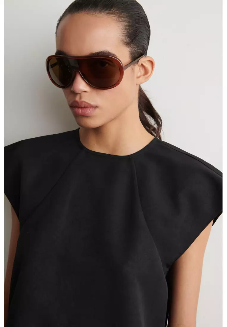 FLARED CAP-SLEEVE MINI DRESS