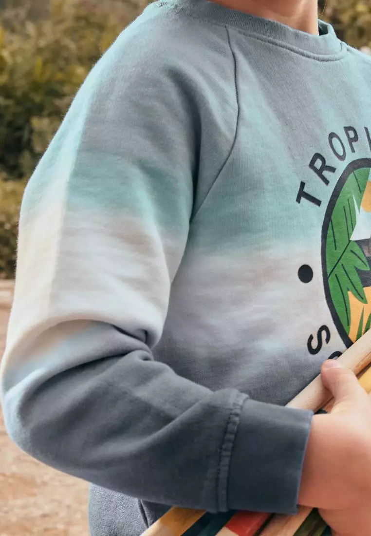 White Tye And Dye Sweatshirt