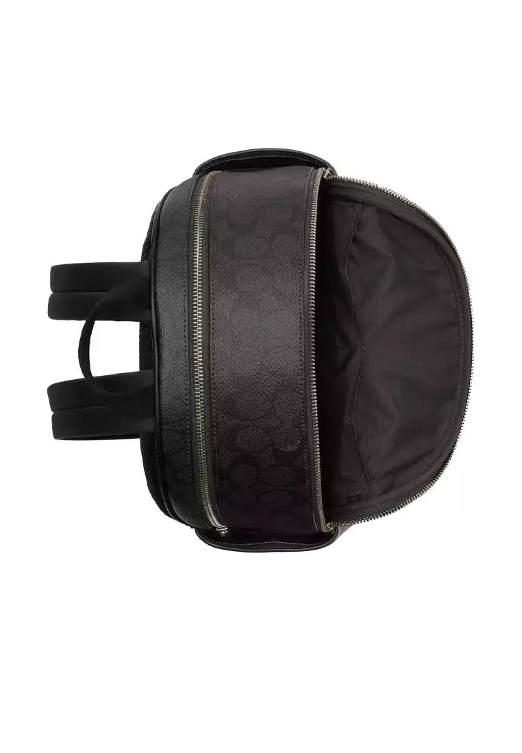 Court Backpack In Signature Canvas Charcoal/Black CZ176