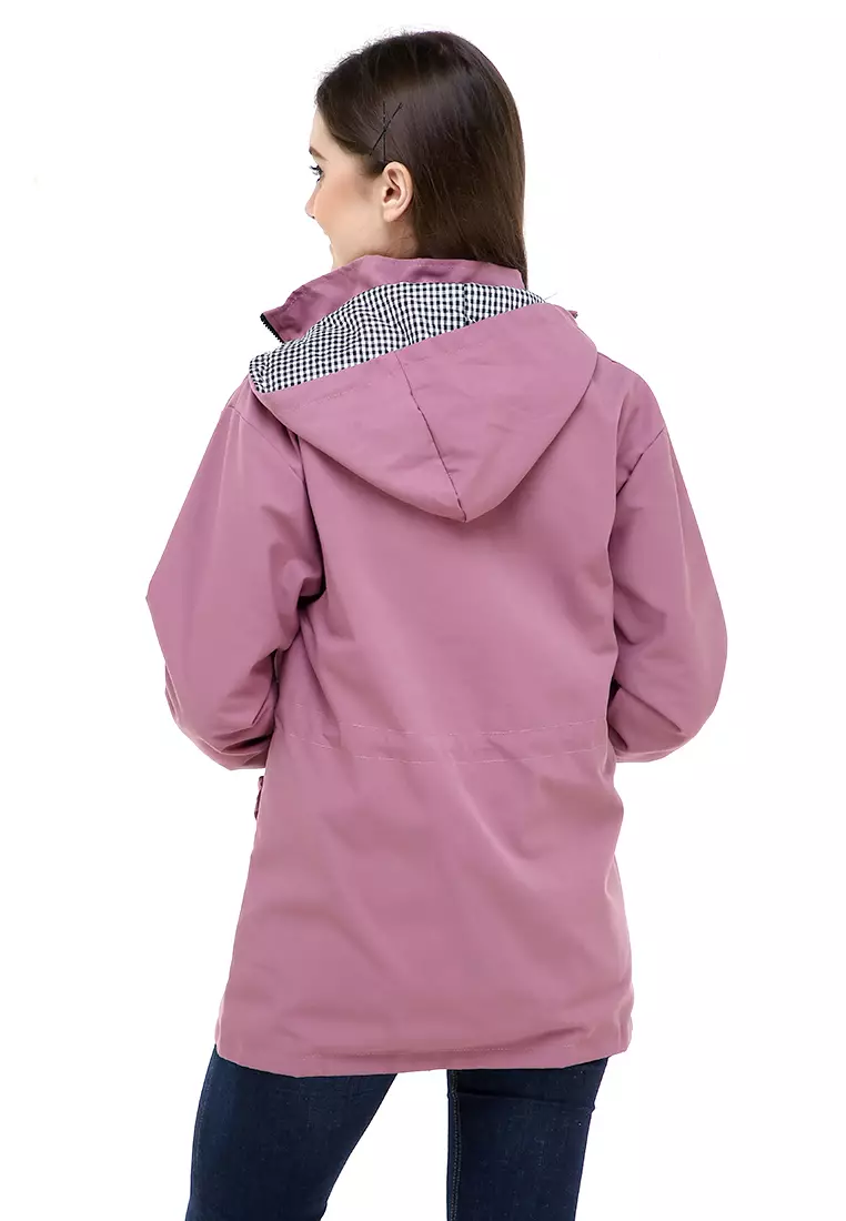 Hardwin Jaket Wanita Adventure Casual Longsleeve Jacket Outer Material Baby Canvas ORIGINAL - Purple