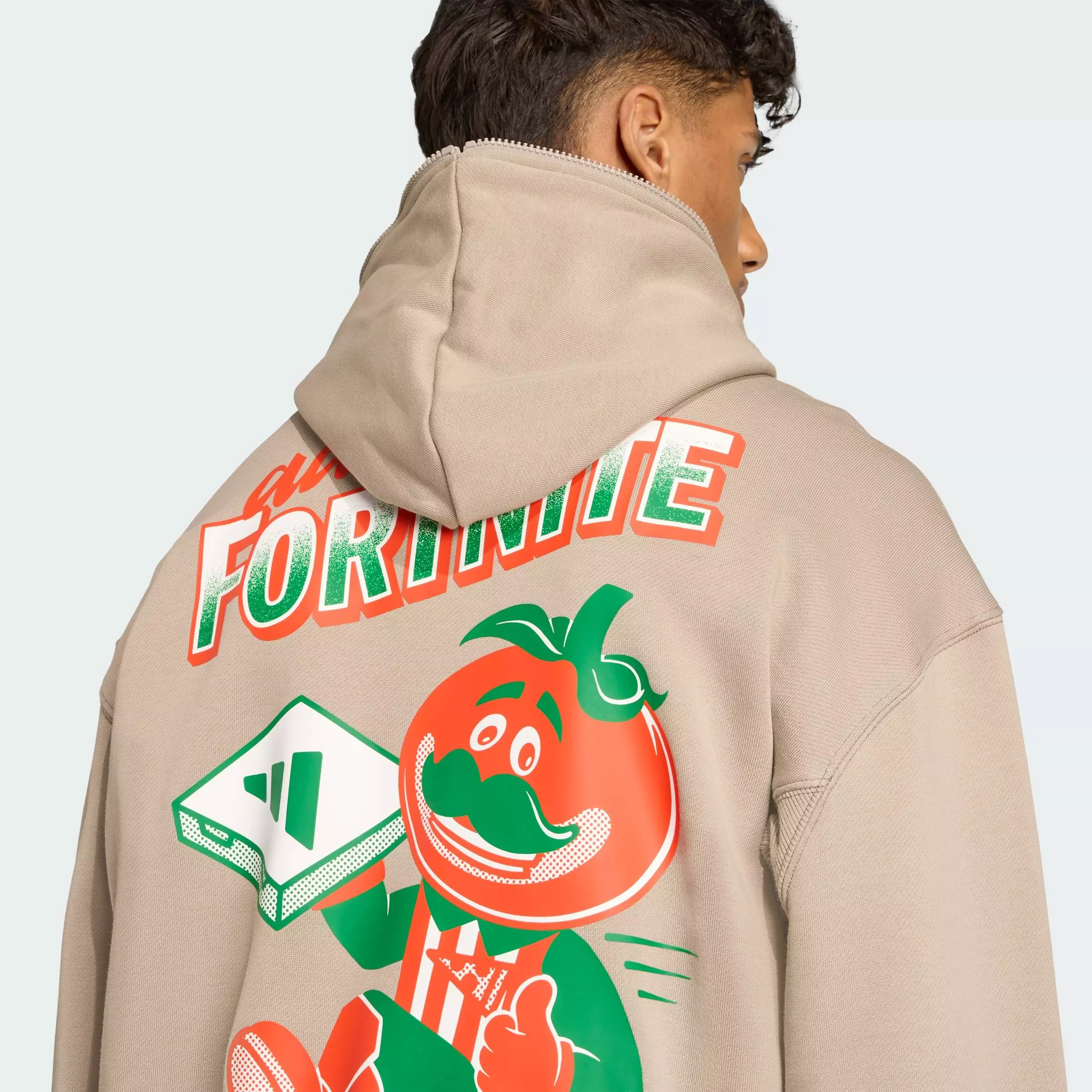 Lifestyle X Fortnite Zip Hoodie Men Beige JV7960