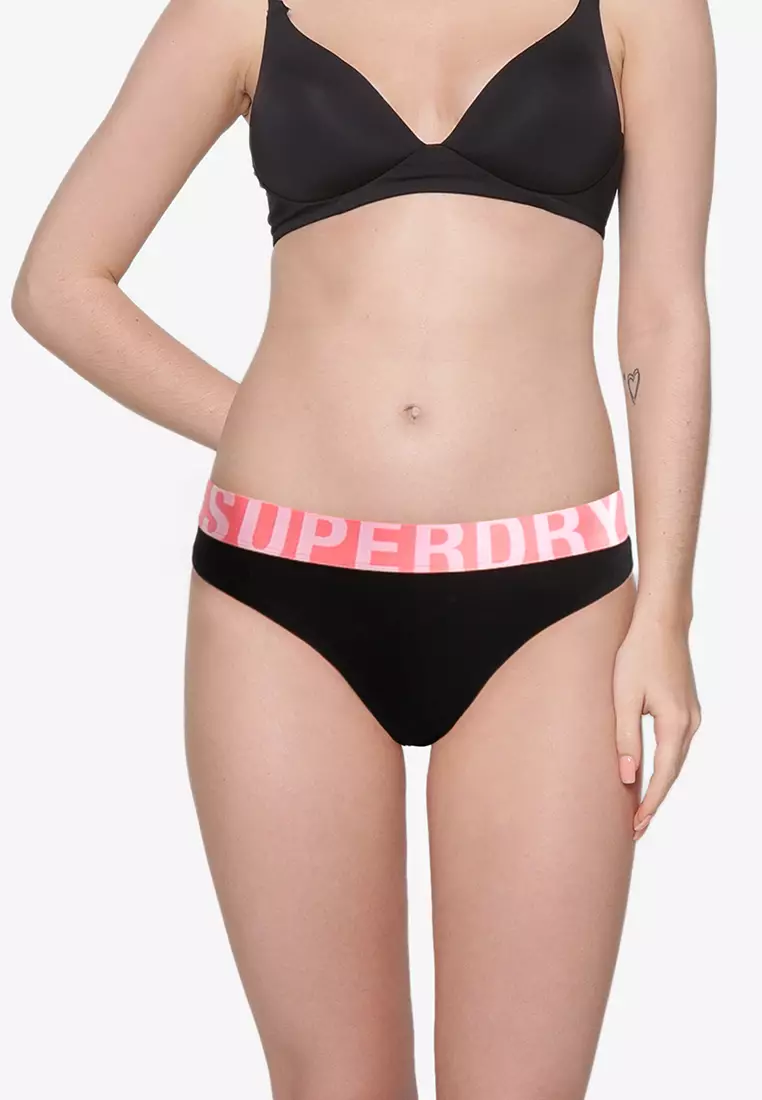 Superdry US Organic Cotton Large Logo Bikini Briefs - Womens Sale