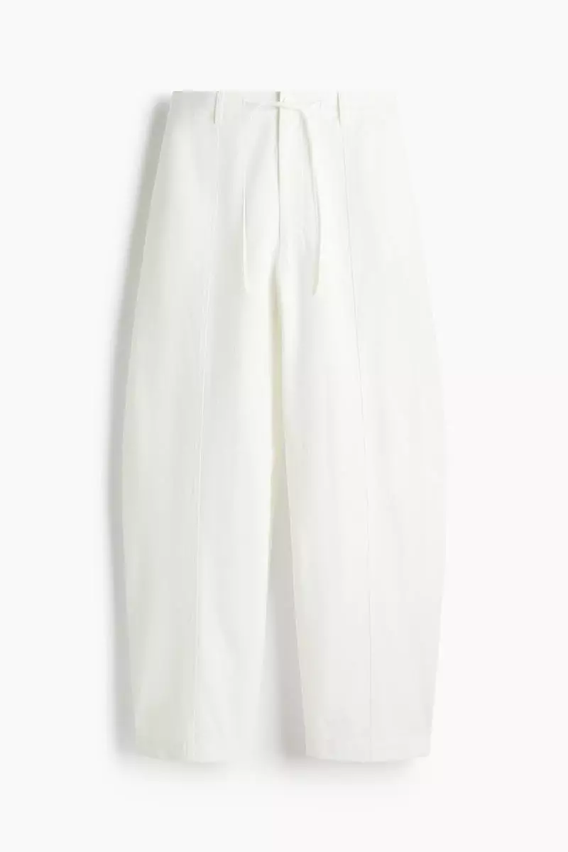 Baggy cotton trousers