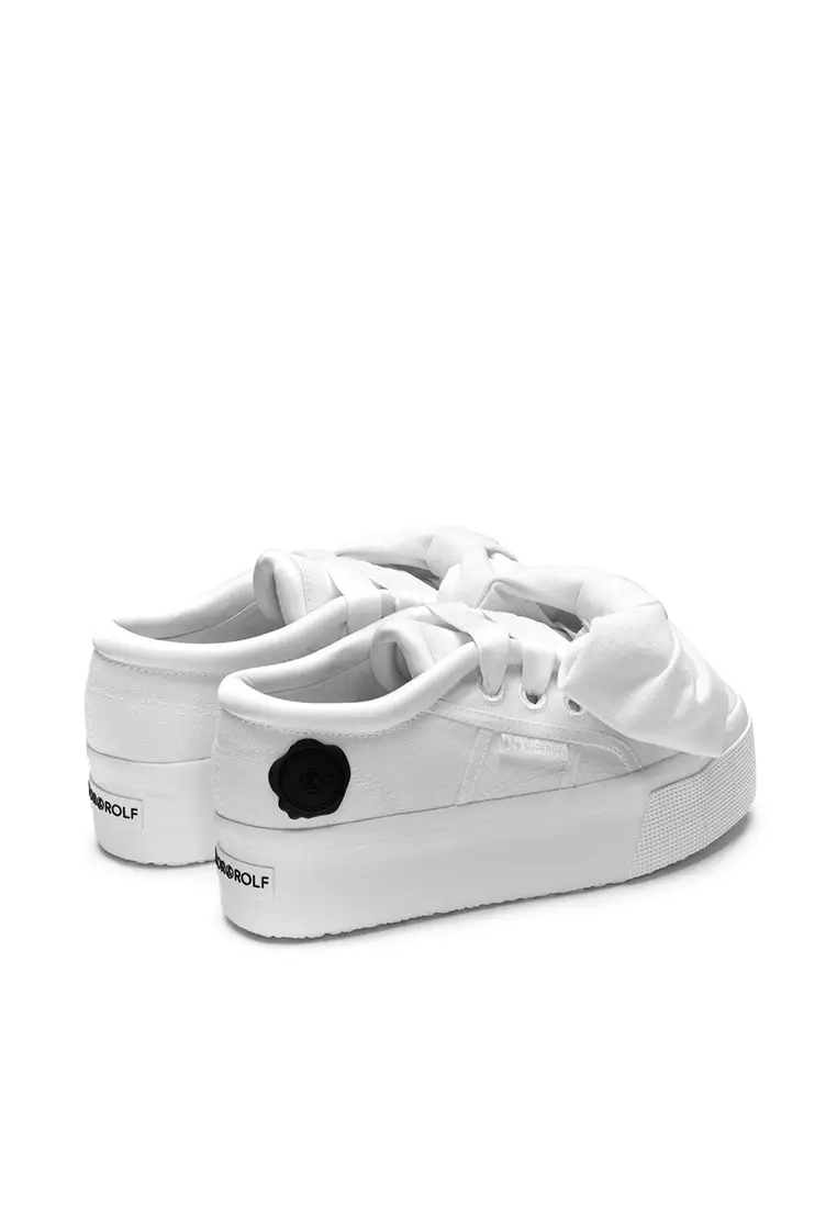 Platform white superga shop