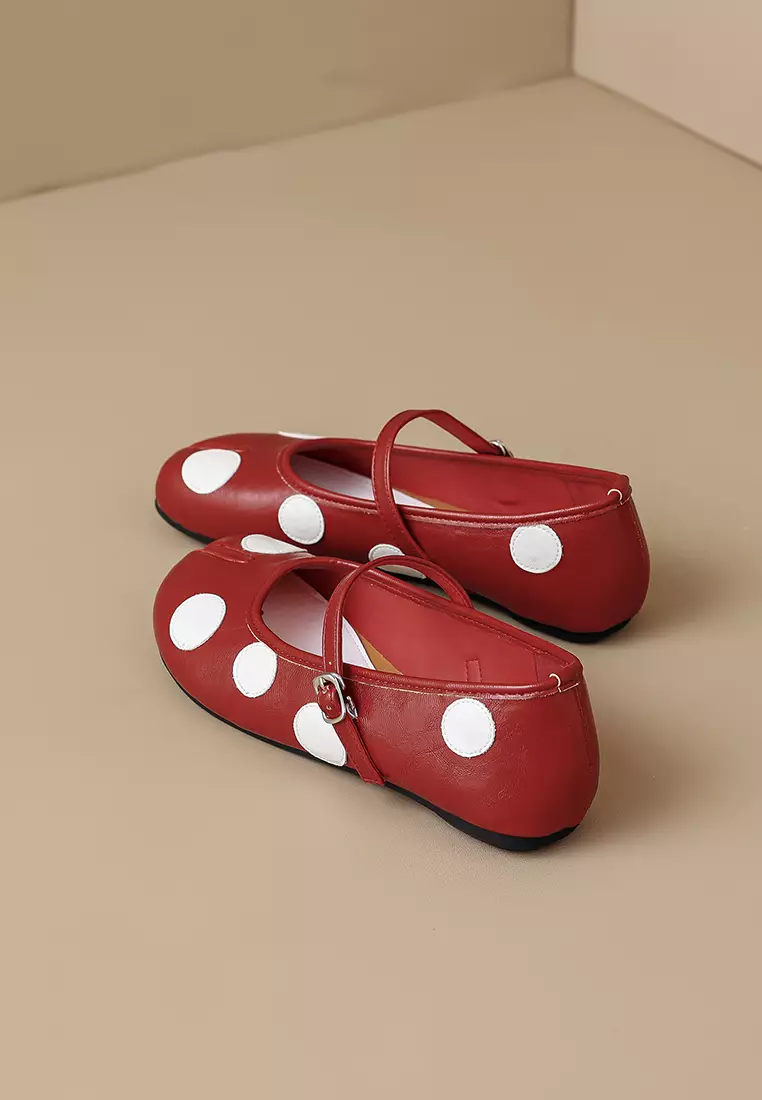 Tabi Polka Dot Mary Jane Shoes WW8293-2