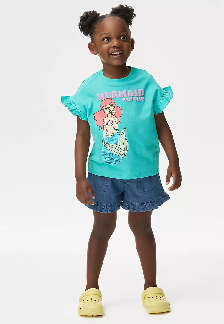 Pure Cotton Disney Little Mermaid™ T-Shirt