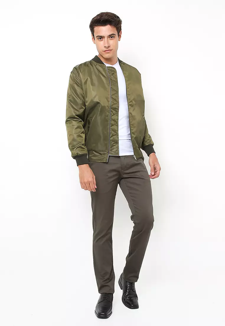 FLEXZONE Bomber Jacket Exclusive Army Green