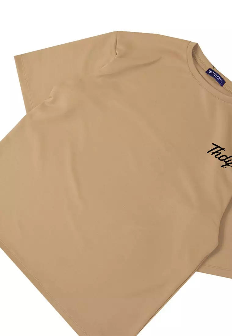 MTR90 Kaos Oversize Bahan Scuba Tebal "thdy superstar dakir" khaki