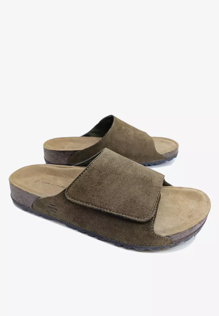 Dr. Cardin Men Cove Core Suede Comfort Sandals with Adjustable Strap D-SLB-8212