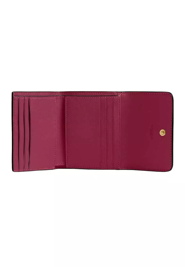 Mila Small Flap Wallet Dark Fuchsia CAO13