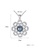 SUNRAIS silver High-grade colored stone silver flower necklace D84EAAC5FF4461GS_4