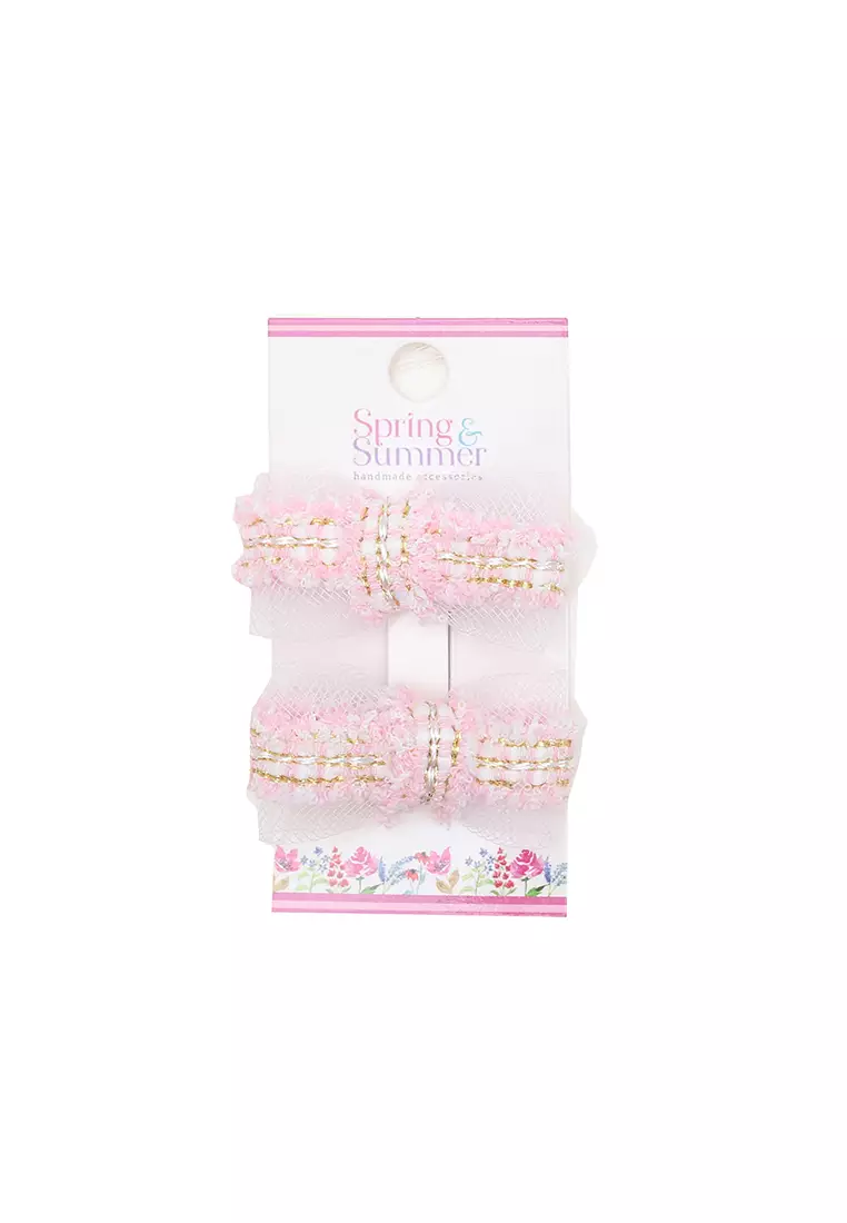 Olivia Hairclip (pairs) Baby Pink