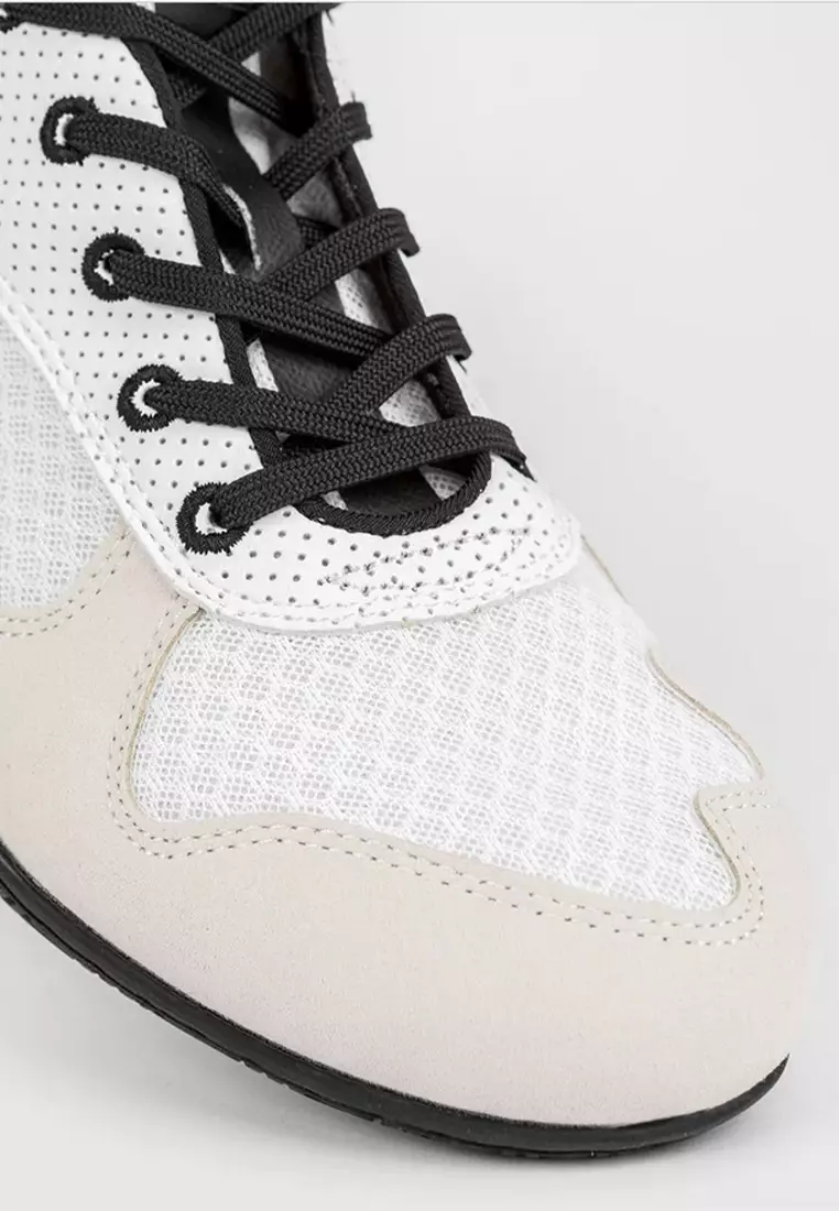 Venum Elite Boxing Shoes - White/Black