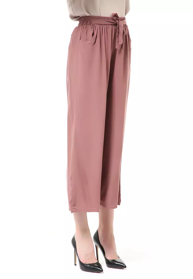 Stella Celana Panjang Casual Wanita Kulot Loose Pants Homewear Material Rayon ORIGINAL - Milo