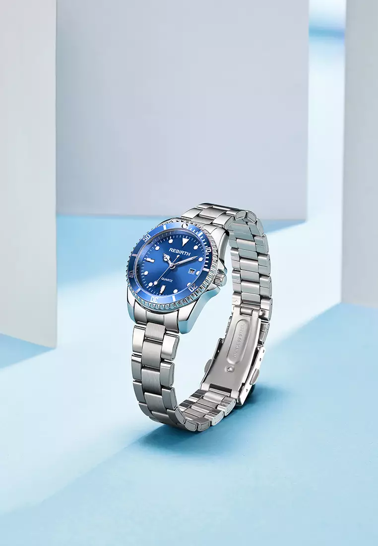 jam tangan wanita fashion tali stainless steel waterproof jam tangan cewek