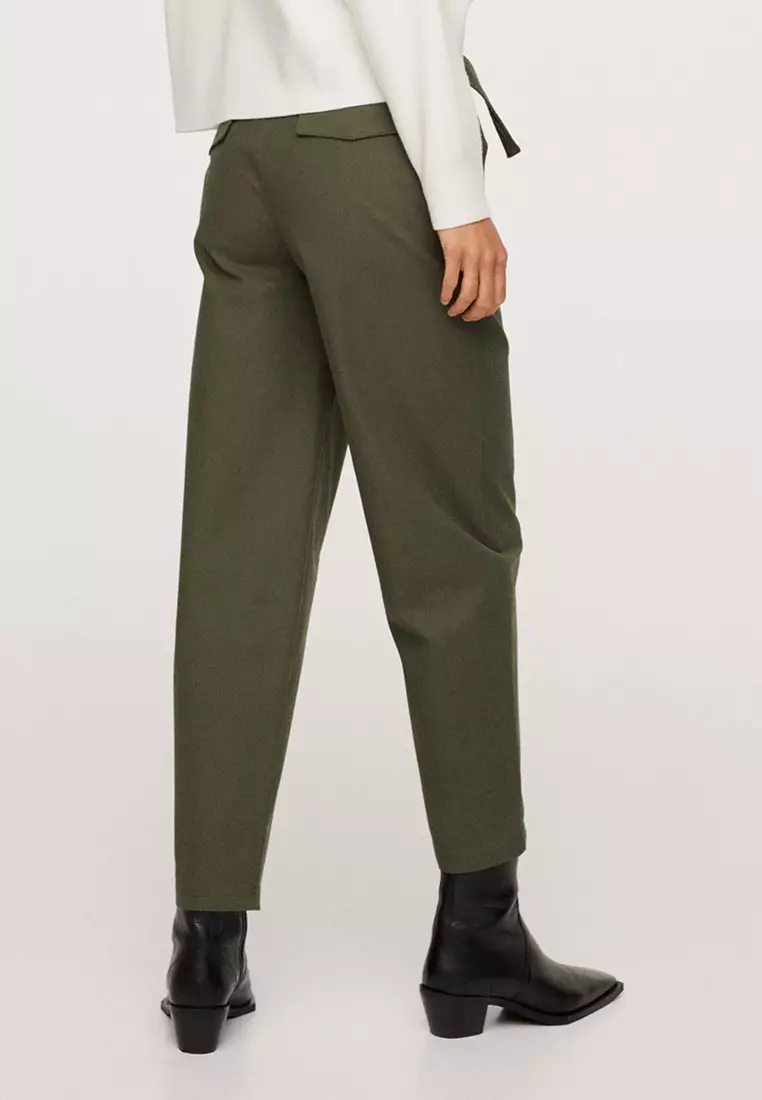 Belt High-Waist Trousers