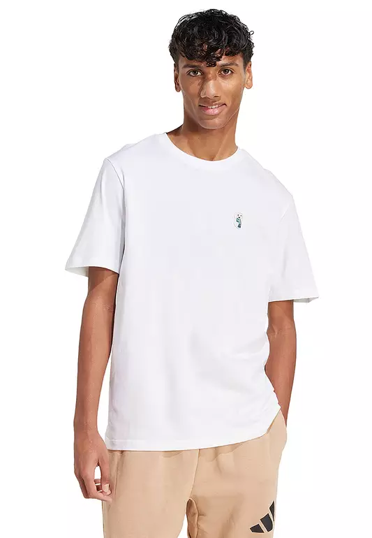 Dog Sock Patch Graphic T-Shirt