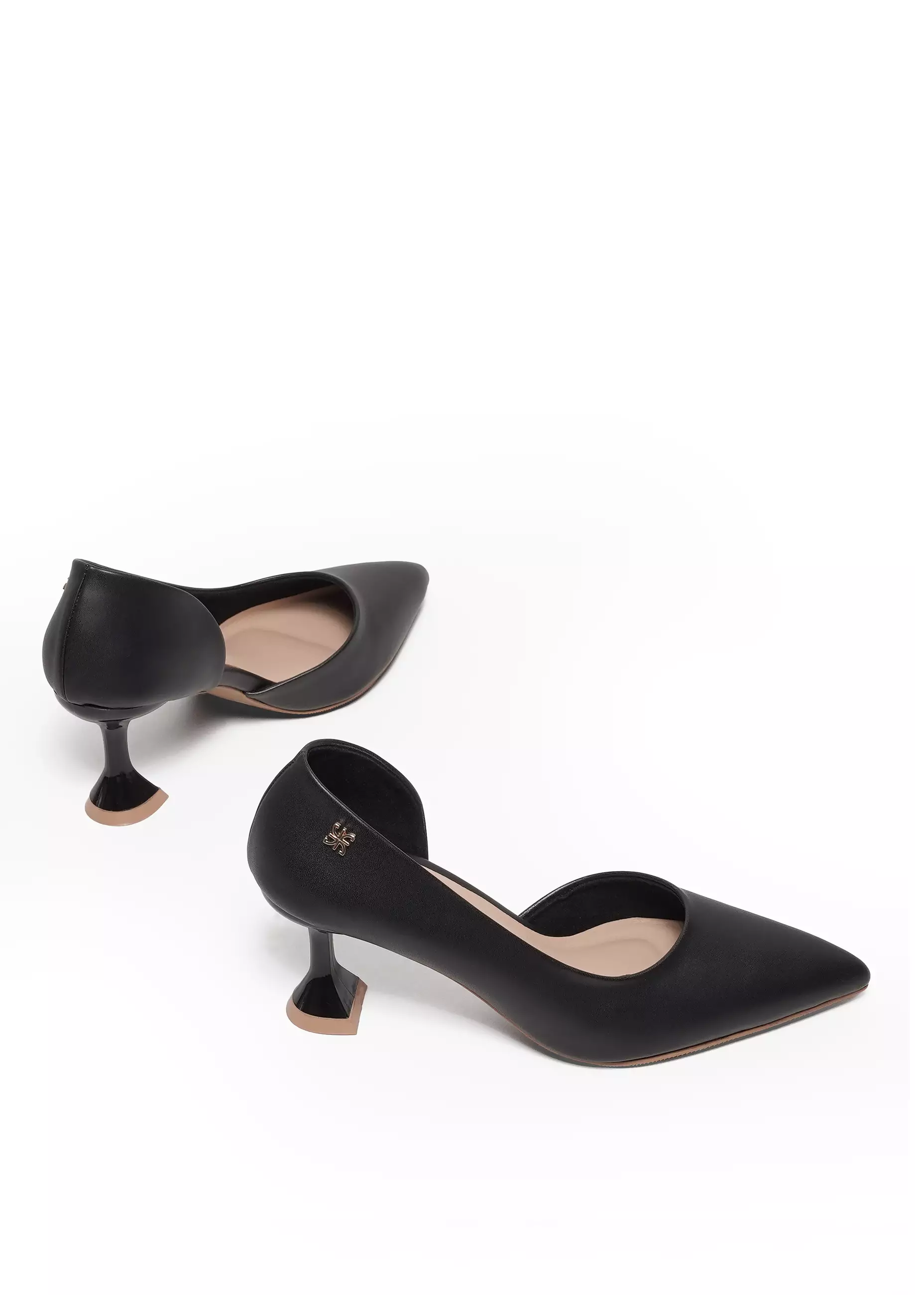 VIVI NICI - Bestra Sepatu Pantofel Wanita Hak 5 Cm Black Solid