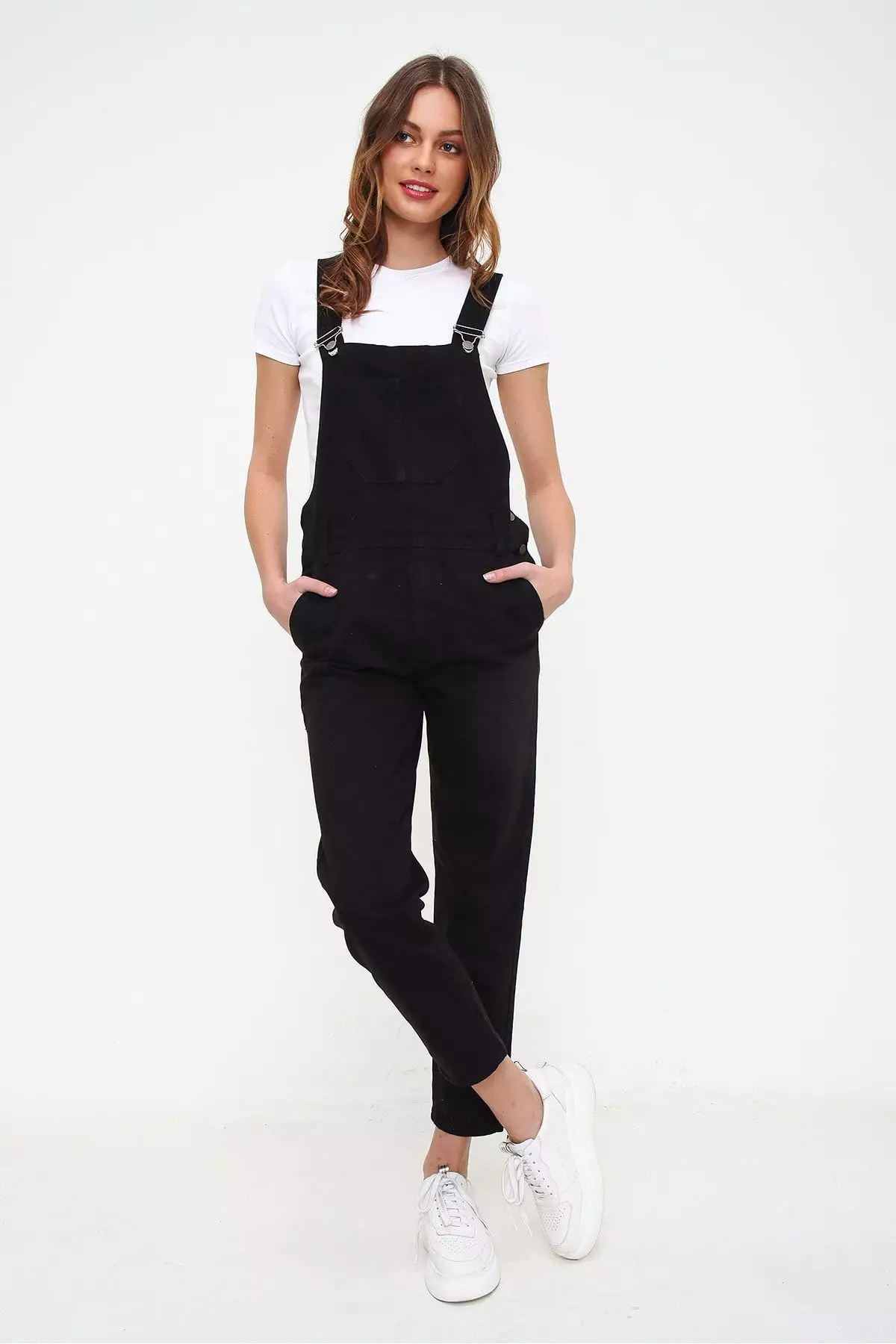 Denim Pocket Detailed Dungarees