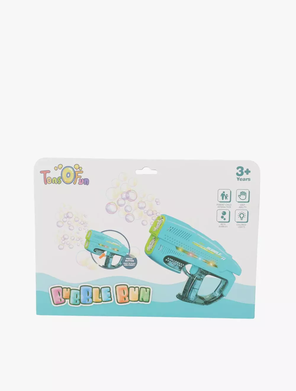 TONS O'FUN BUBBLE BLUE BUBBLE GUN - TFBHW25049973