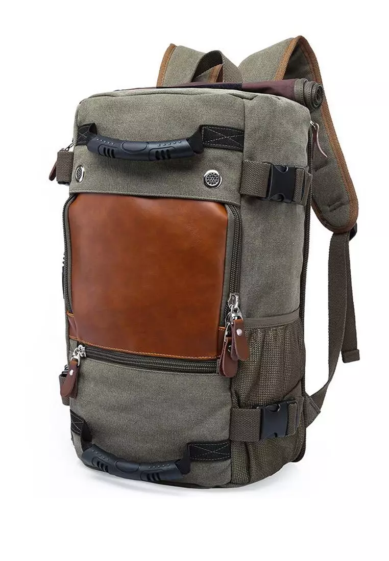 Moca canvas backpack top