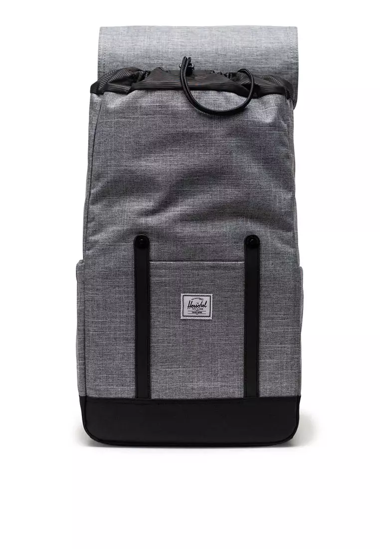 Buy Herschel Retreat Raven Crosshatch Backpack 2024 Online | ZALORA ...