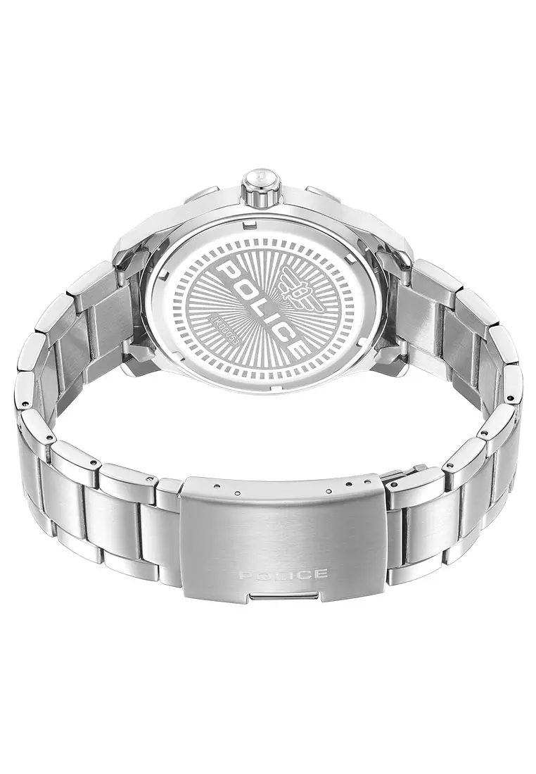 Police Chokery Silver Stainless Steel Analog Quartz Watch For Men PPEWJK0005306