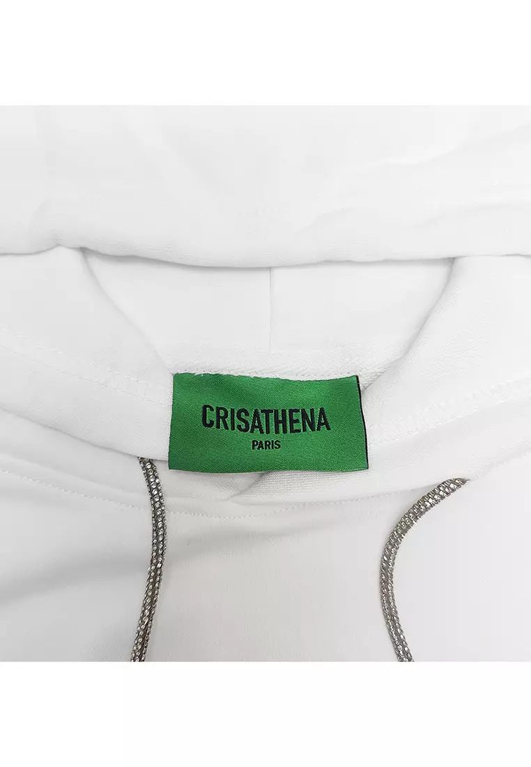Crisathena Strawberry Hoodie in White