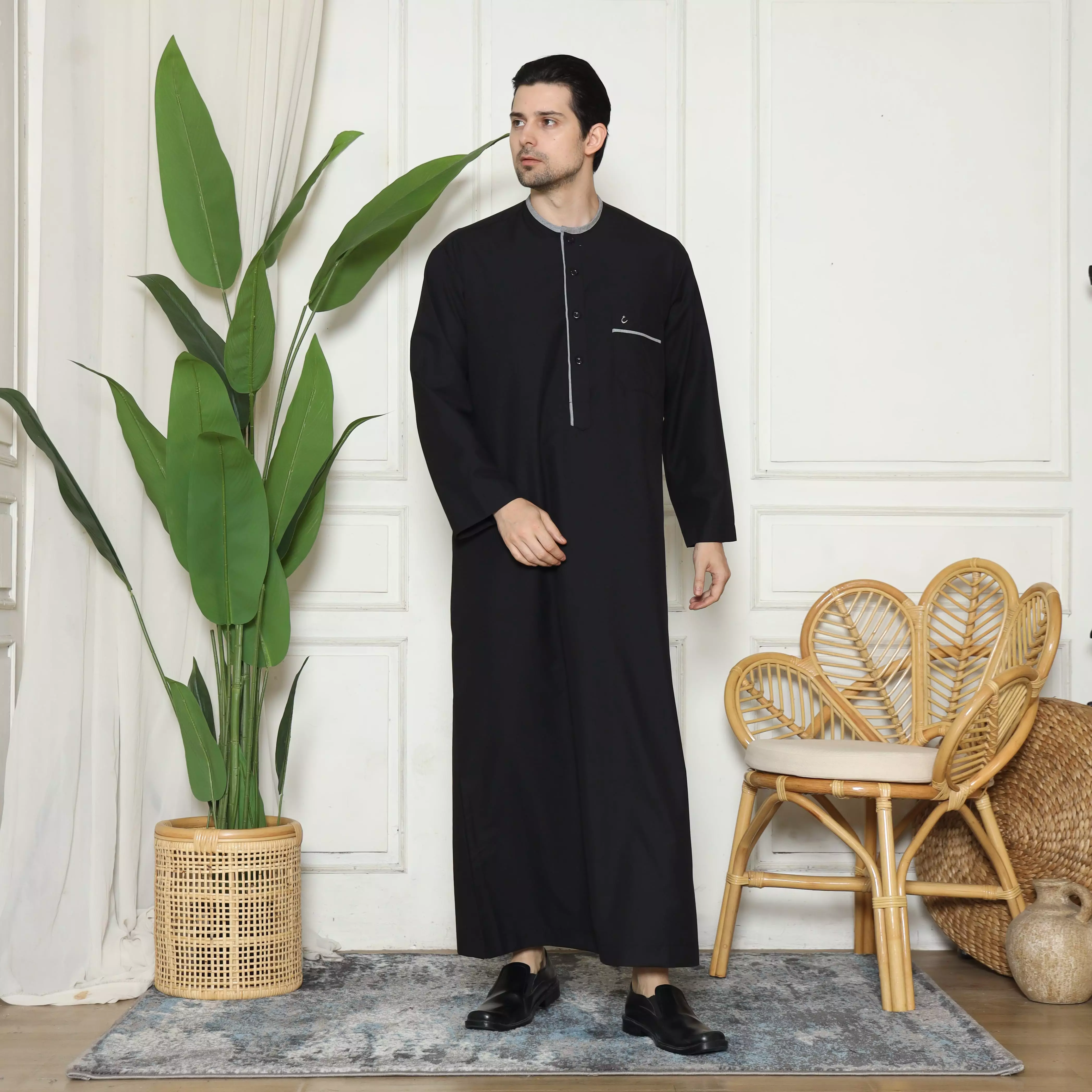 Gamis Pria GP Yazid Black