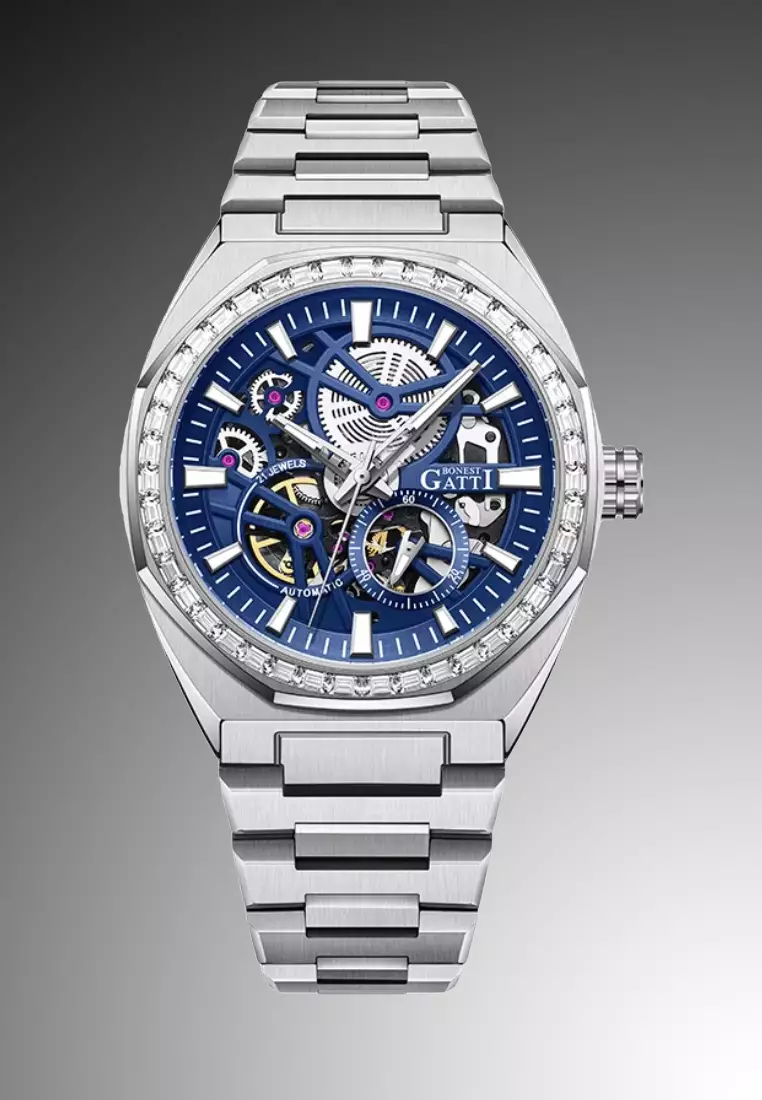 Automatic Unisex Stainless Steel Watch, Stainless Steel Bracelet