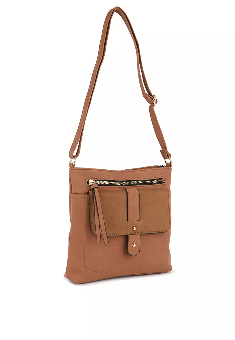 Leather sling hot sale bags online