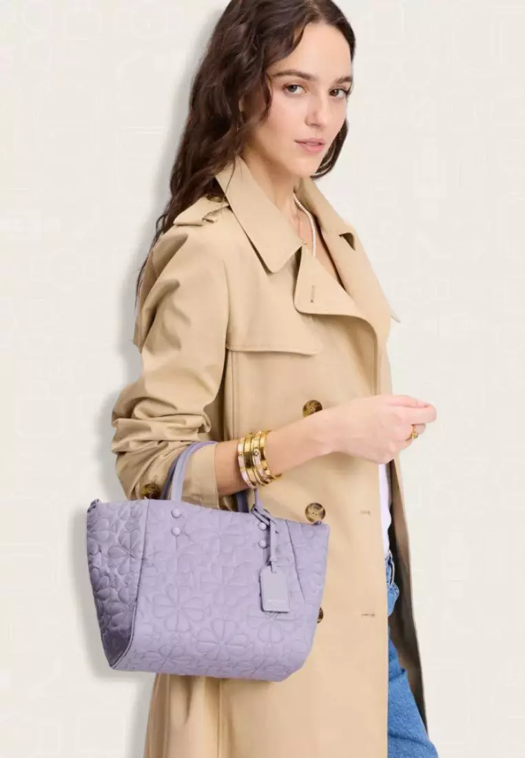 Kate Spade Tilly Quilted Small Tote Bag Frozen Lilac