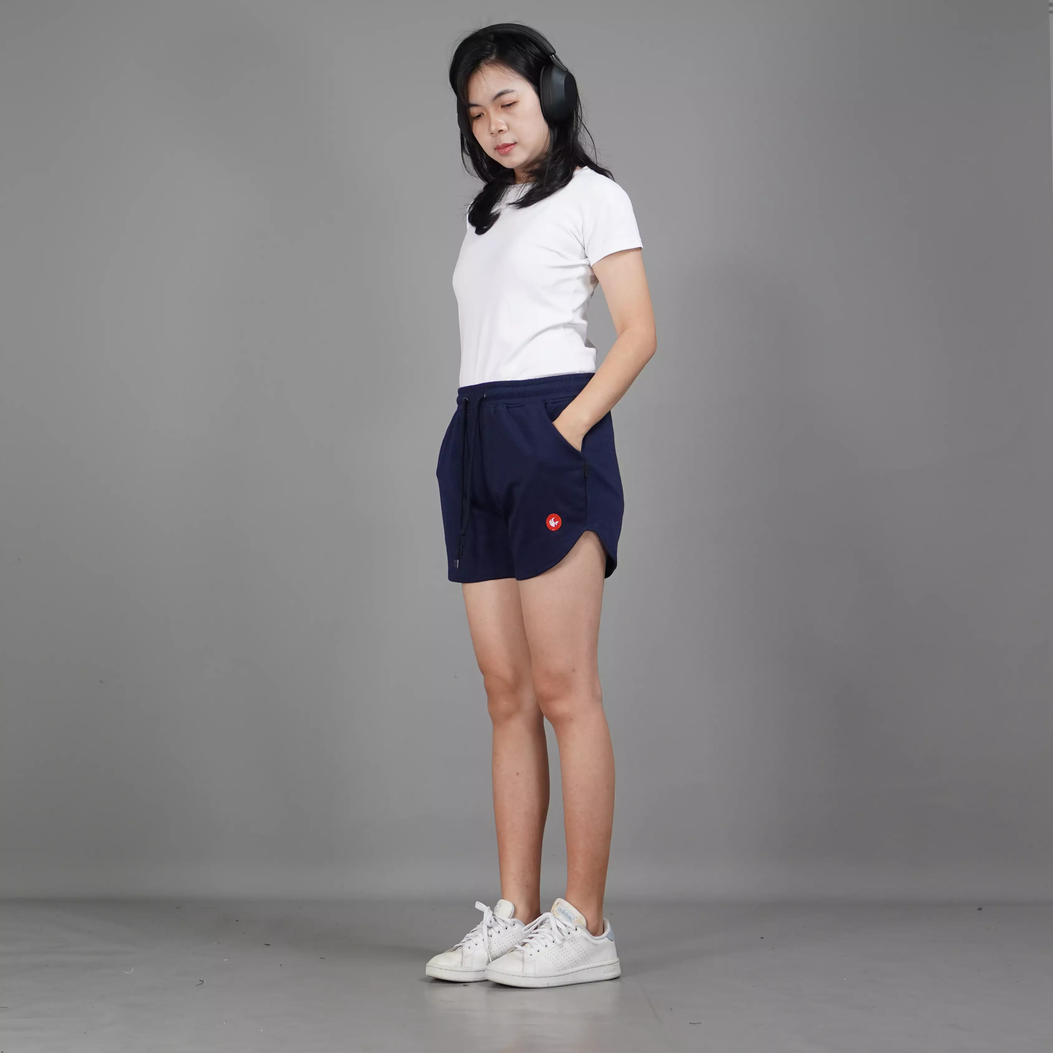 MINI Celana Pendek Wanita Hot Pants Sport Pants Wanita - NAVY