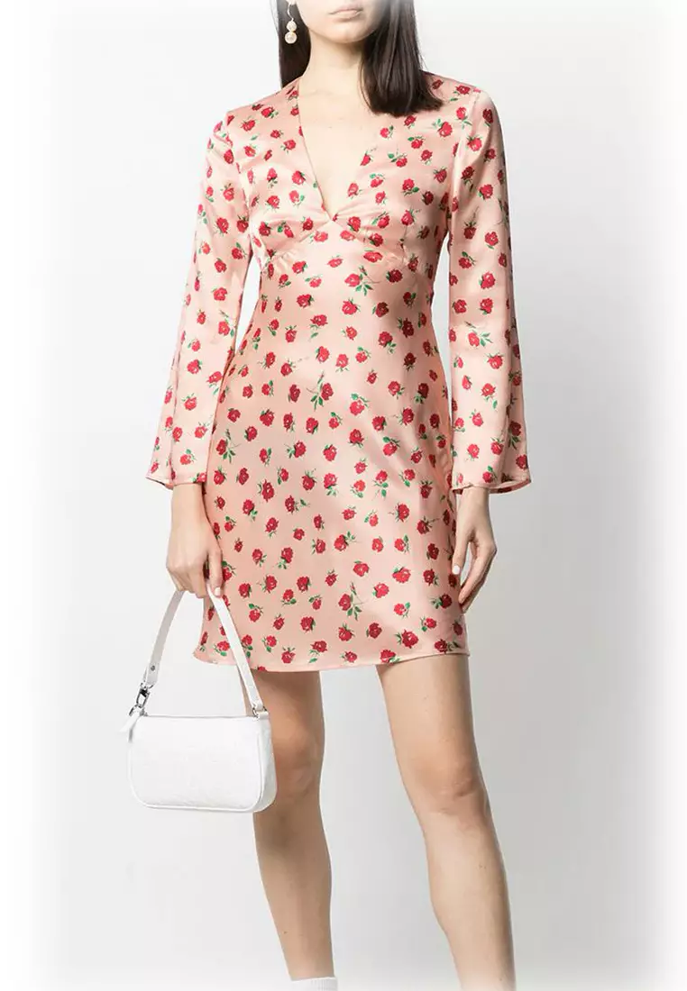 Rachel Croco Embossed Leather Shoulder Bag in Optic White