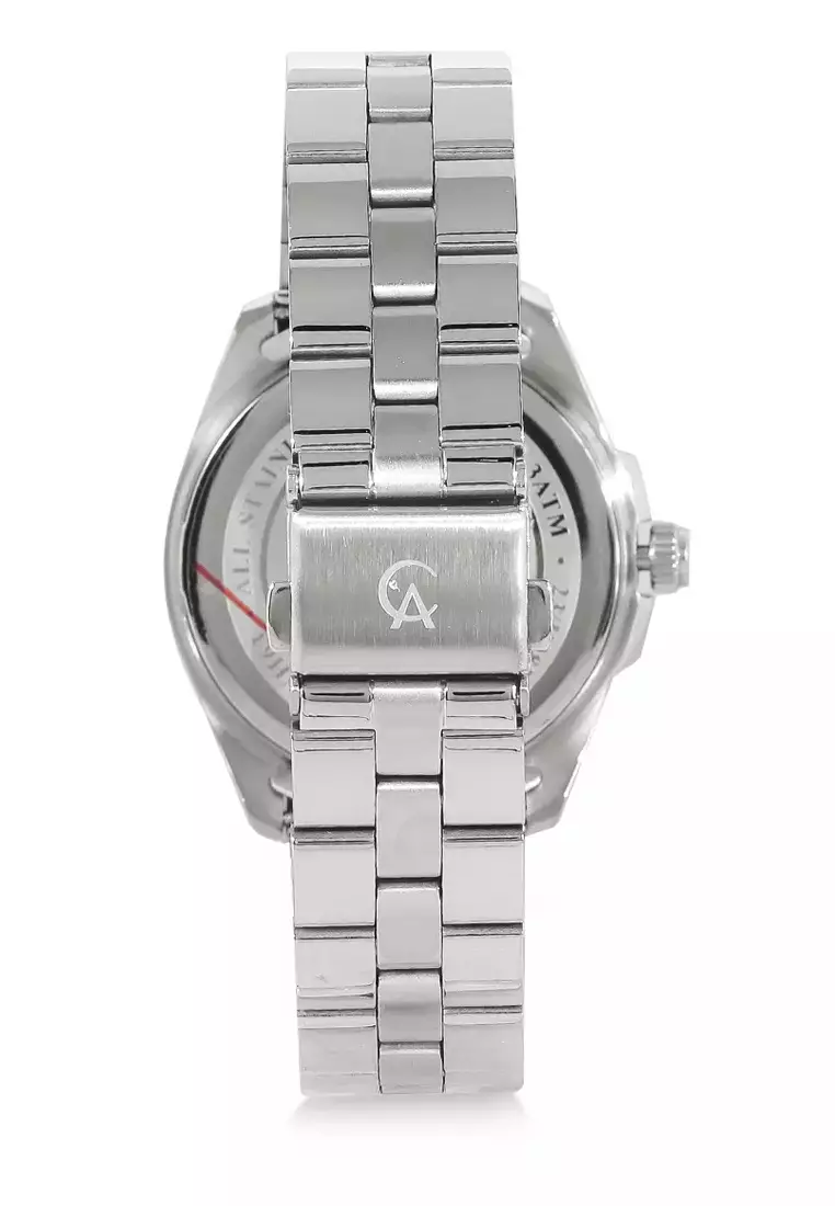 Alexandre Christie Jam Tangan Wanita - Silver Pink Rosegold - Stainless Steel - 2949 BFBSSPNRG